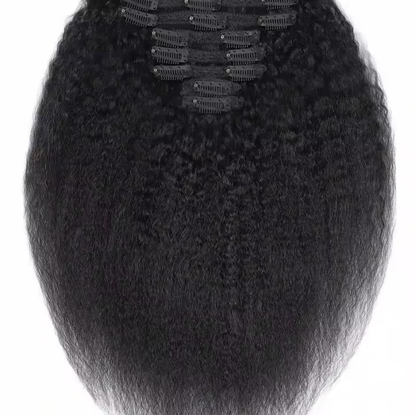 Burmese Kinky Straight Seamless Clip Ins - BrisRawHairCo