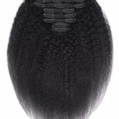 Burmese Kinky Straight Seamless Clip Ins - BrisRawHairCo