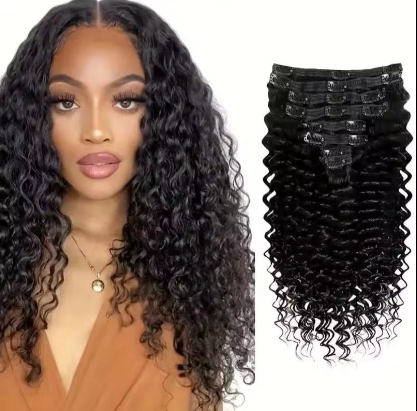 Burmese Loose Curly Seamless Clip Ins - BrisRawHairCo
