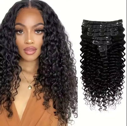 Burmese Loose Curly Seamless Clip Ins - BrisRawHairCo