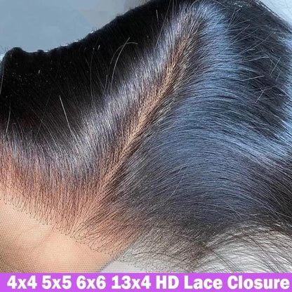 Burmese or Vietnamese Straight HD Lace Closures & Frontals (5x5, 6x6, 13x4) - BrisRawHairCo