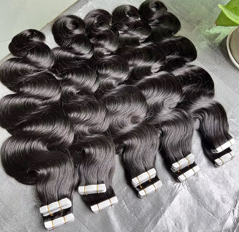 Cambodian Body Wave Tape Ins - BrisRawHairCo