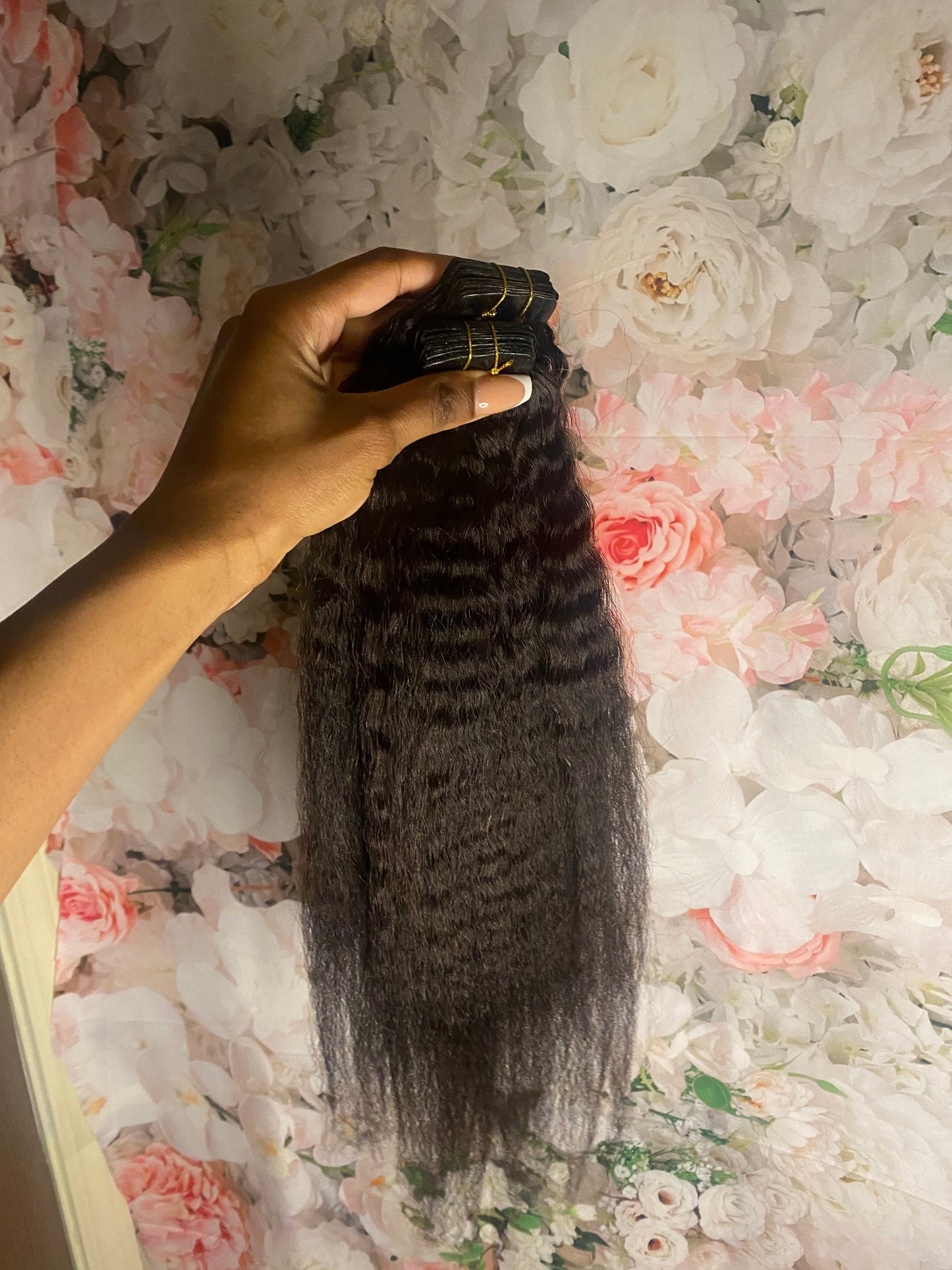 Indian Kinky Straight Tape Ins - BrisRawHairCo