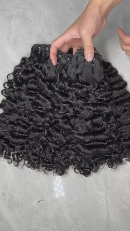 Raw Cambodian Curly 3 Bundle Deal