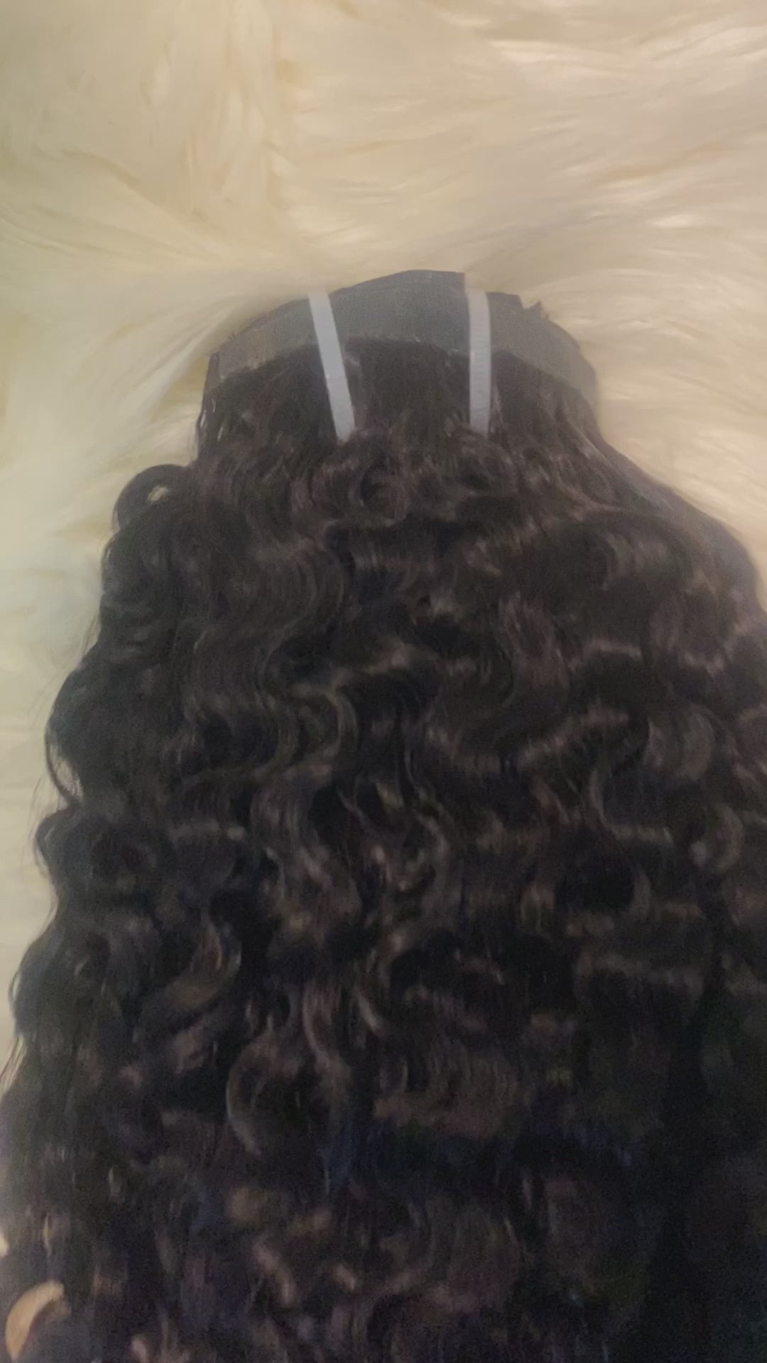 Burmese Malaysian Curly Seamless Clip Ins