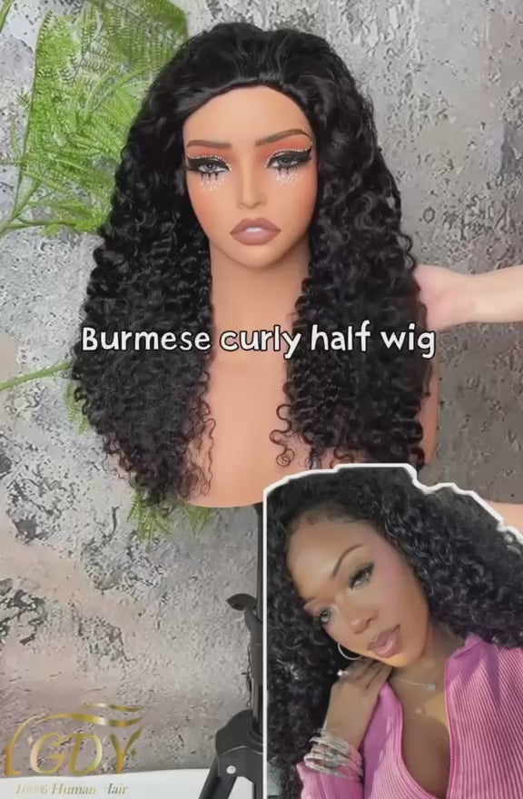 BrisRawHairCo’s Raw Burmese Half Wigs