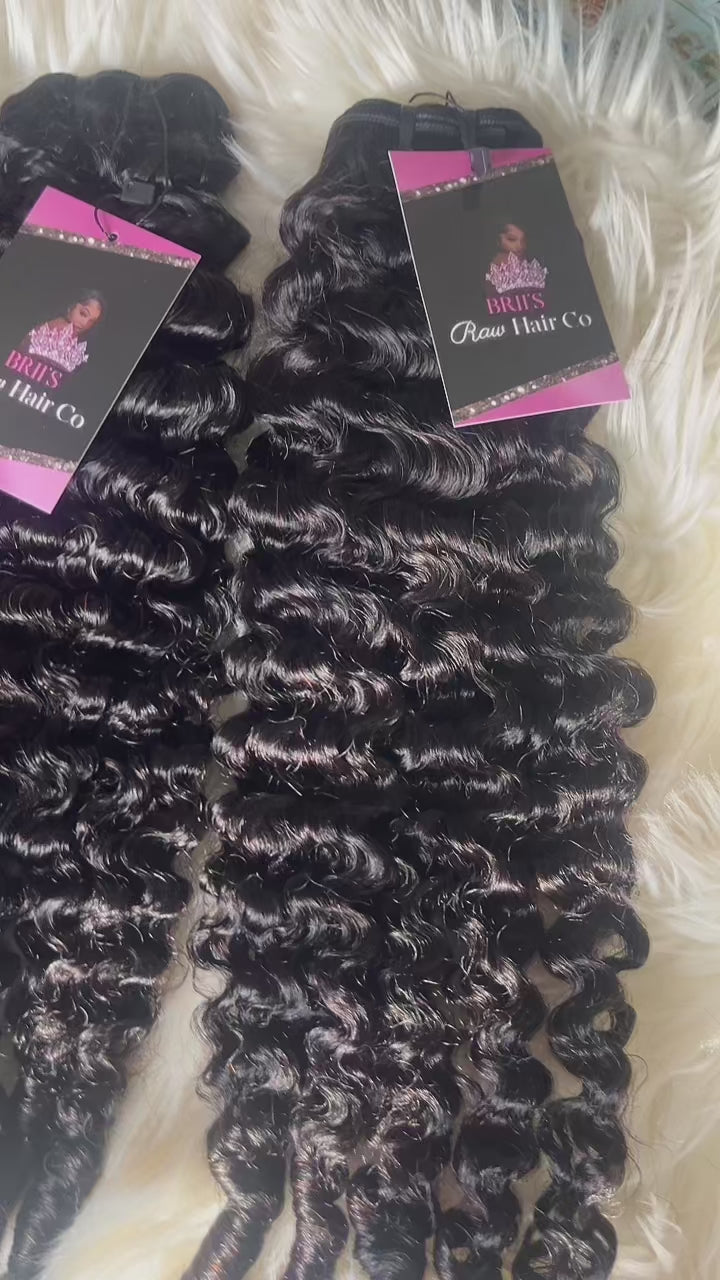 Burmese Curly into spiral 26”26”26”26” ready to ship