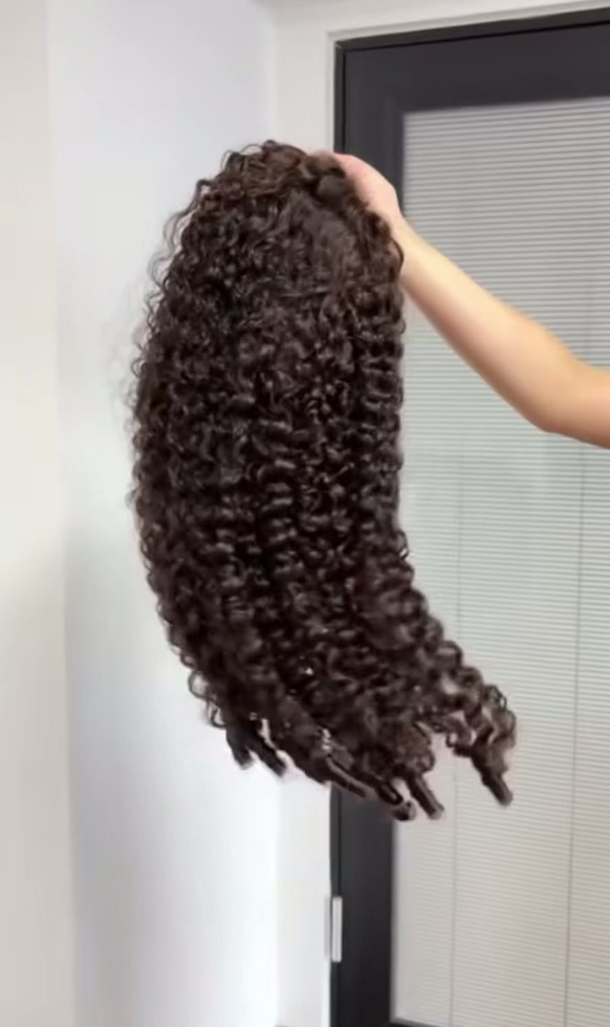 BrisRawHairCo Color #4 Raw Burmese Curly Spiral Wig 5x5 or 13x4