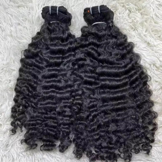Raw Indian Deep Curly 3 Bundle Deal - BrisRawHairCo