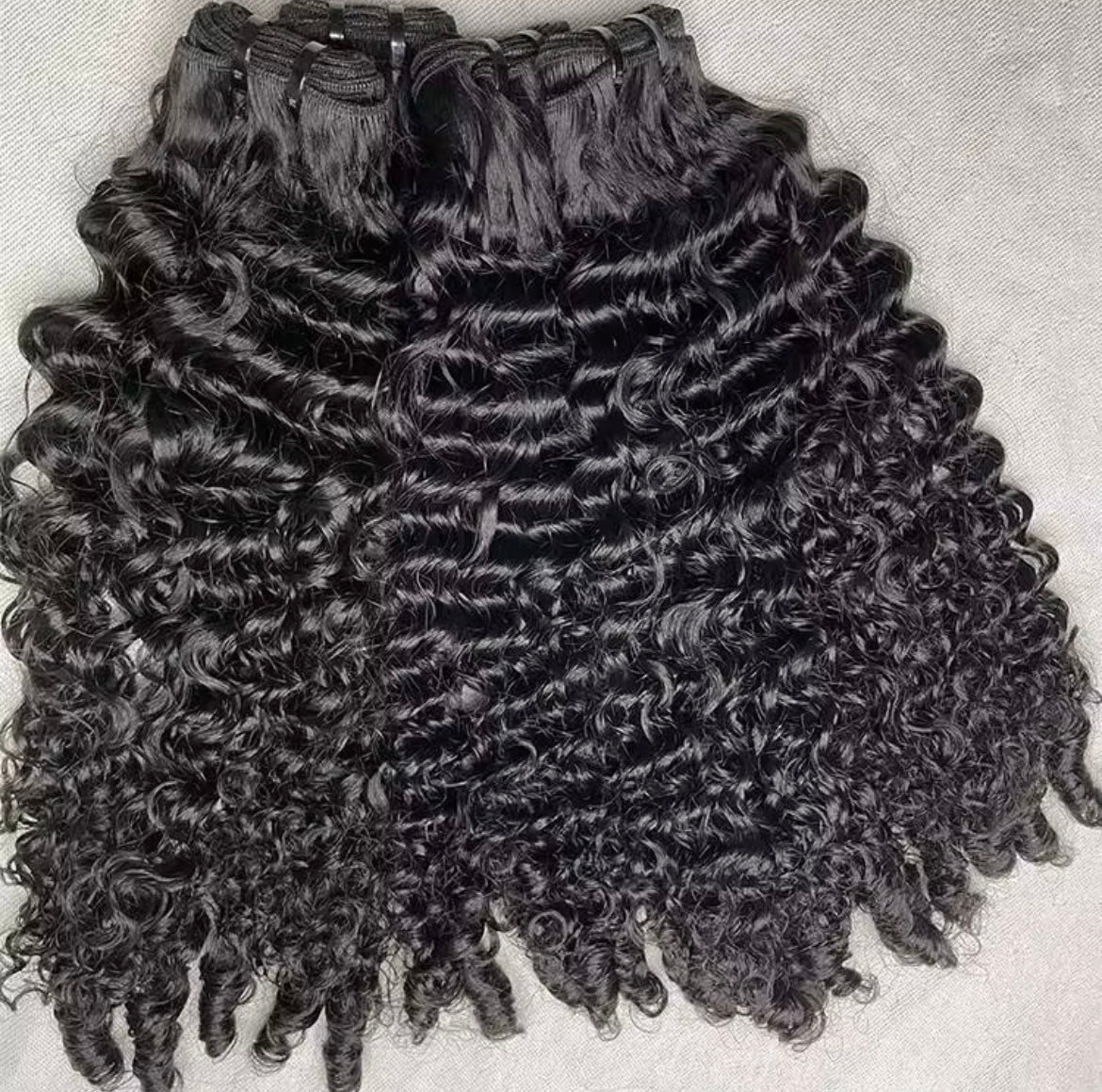 Raw Indian Vietnamese Curly 3 Bundle Deal - BrisRawHairCo