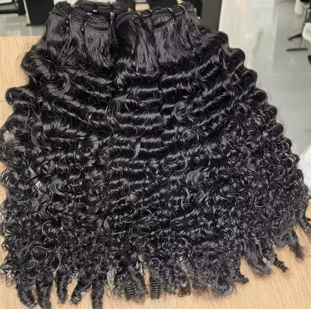 Raw Indian Vietnamese Curly 3 Bundle Deal - BrisRawHairCo